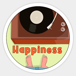 Happiness Sticker